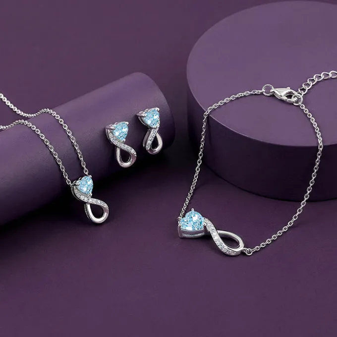 Silver Heart Everlasting Set of 3
