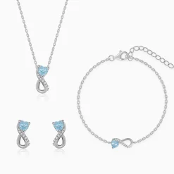 Silver Heart Everlasting Set of 3