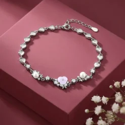 Silver Heart Grace Bracelet