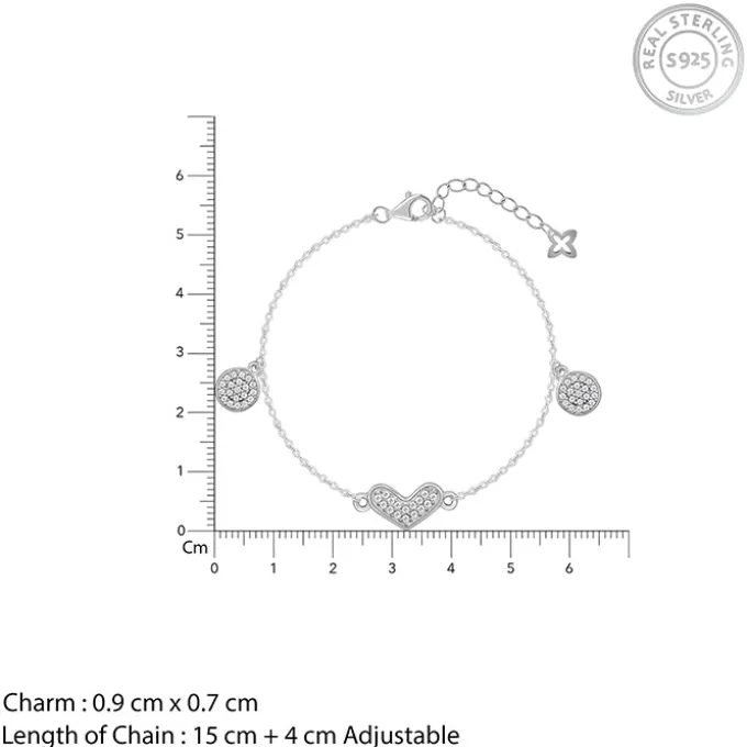 Silver Heartfelt Love Bracelet
