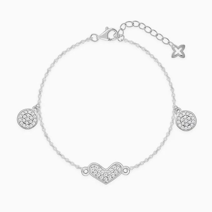 Silver Heartfelt Love Bracelet
