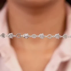 Silver Heartlock Bracelet