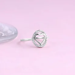 Silver Heart's Odyssey Ring