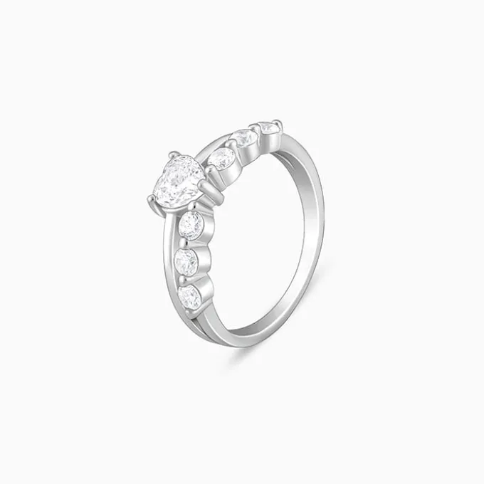 Silver Heart's Rhapsody Ring