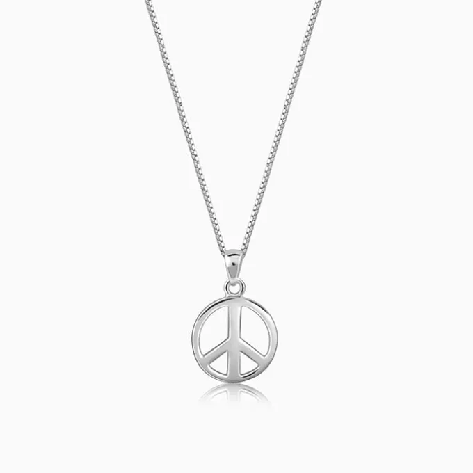 Silver Heavenly Peace Pendant With Box Chain For Him