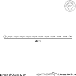 Silver Heshe Bracelet for Him