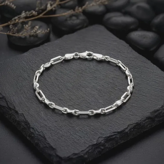 Silver Heshe Bracelet for Him