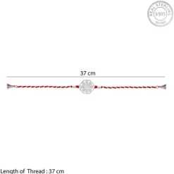Silver Hexagon Om Rakhi