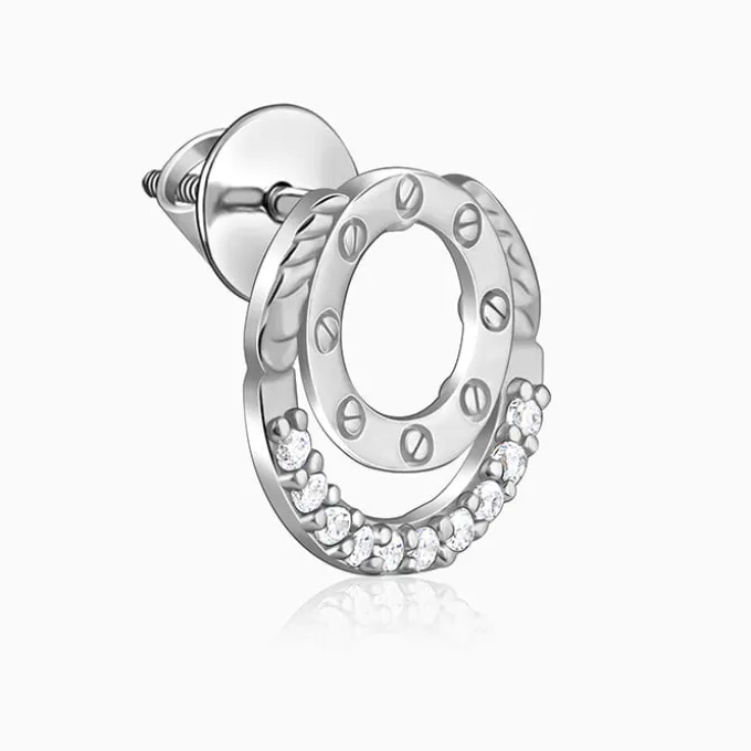 Silver High Spark Earrings