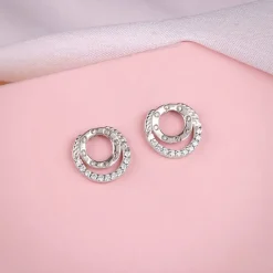 Silver High Spark Earrings