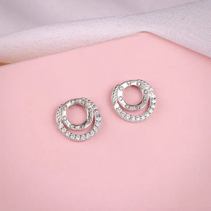Silver High Spark Earrings