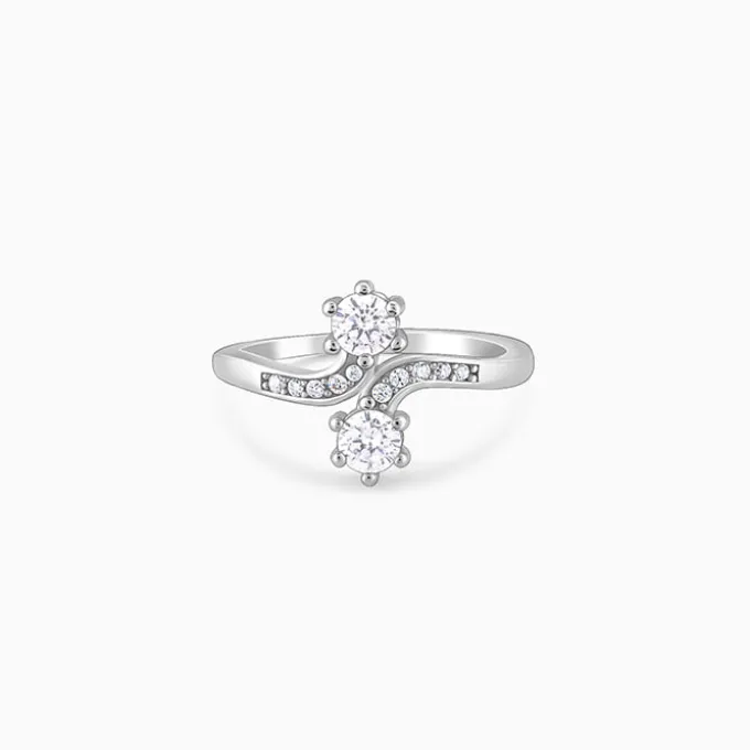 Silver Hollyhock Ring