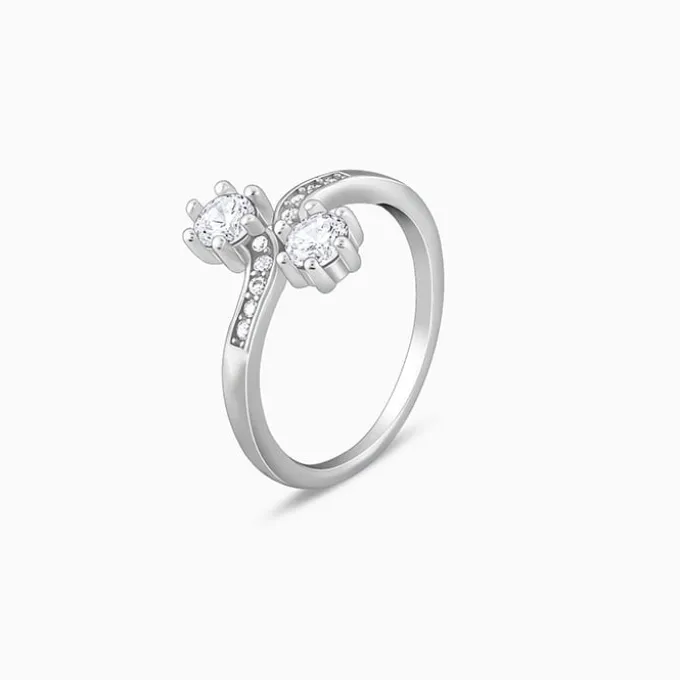 Silver Hollyhock Ring