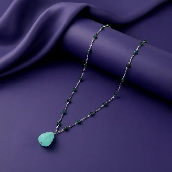 Silver Hue Flow Necklace
