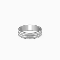 Silver Imperial Crest Band For Him
