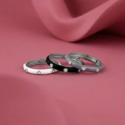 Silver Imperial Stack Rings