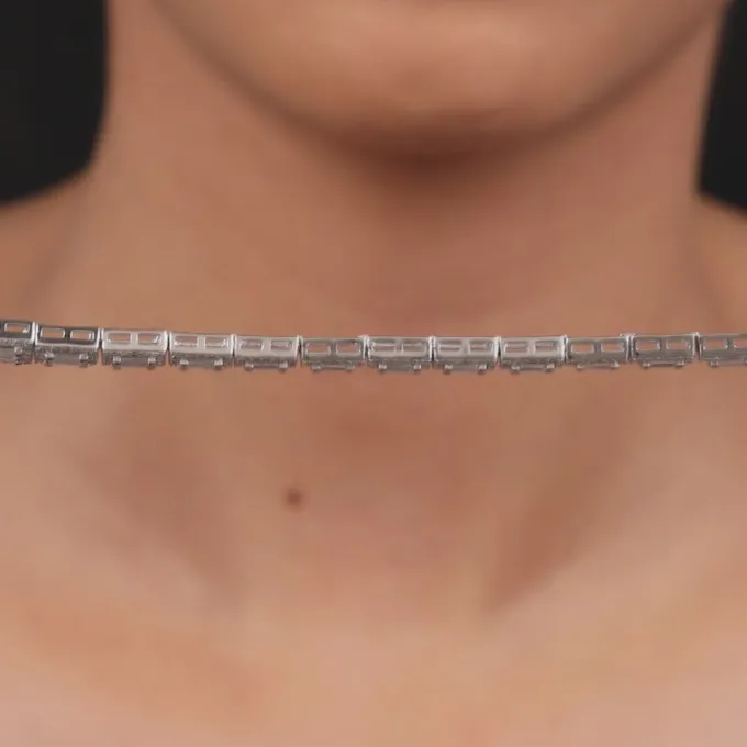 Silver Imperial Tennis Bracelet