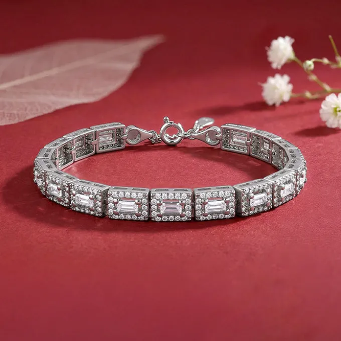Silver Imperial Tennis Bracelet