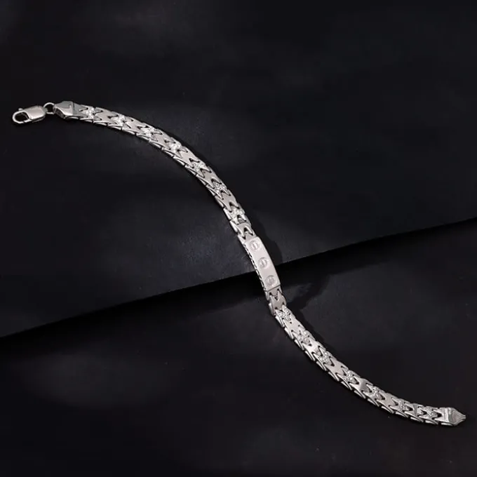 Silver Independent Thinker Bracelet For Him