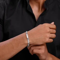 Silver Independent Thinker Bracelet For Him