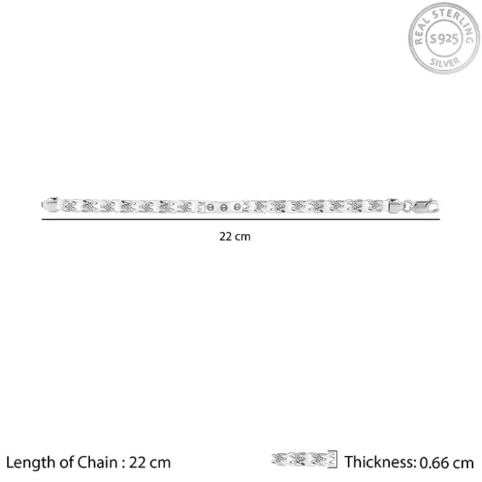 Silver Independent Thinker Bracelet For Him