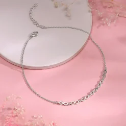Silver Infinite Joy Anklet