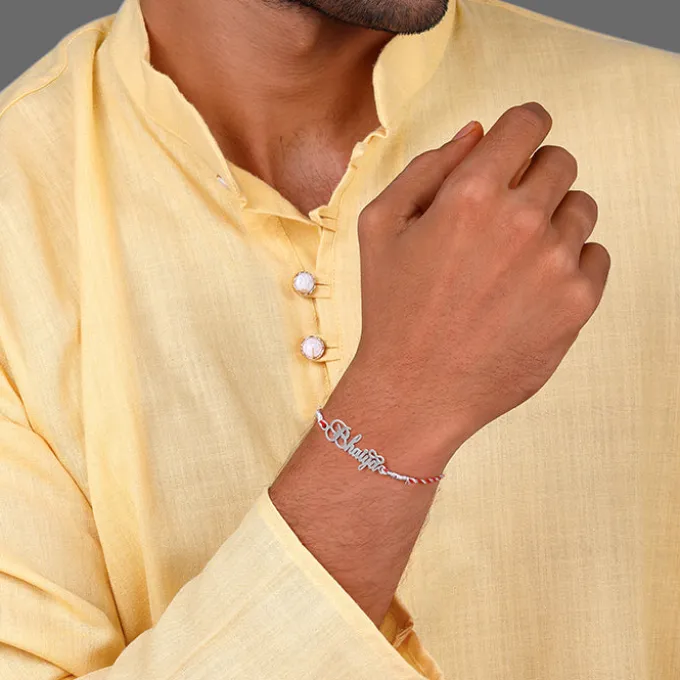 Silver Infinity Bhaiya Rakhi
