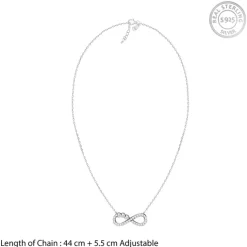 Silver Infinity Heart Set