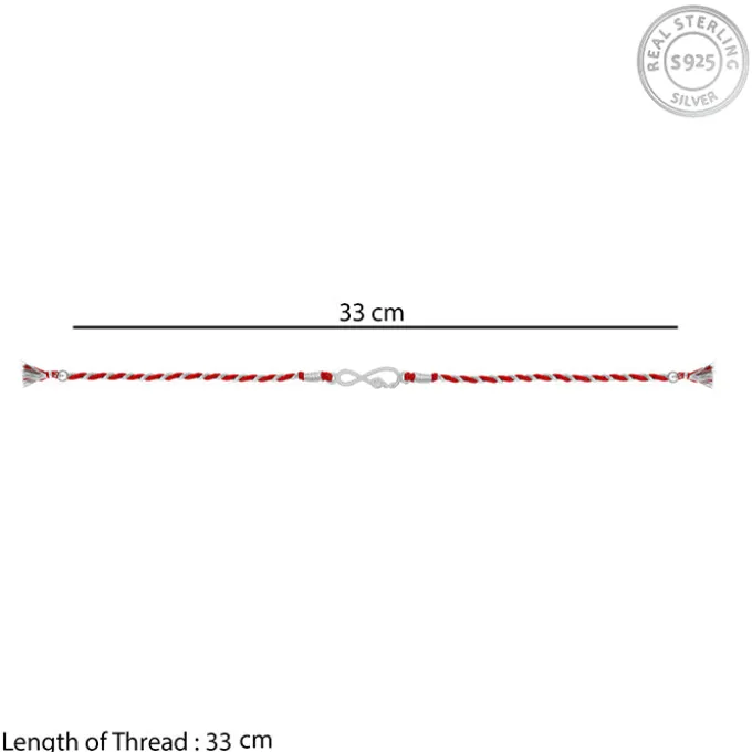 Silver Infinity Rakhi