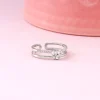 Silver Interlocked Ring