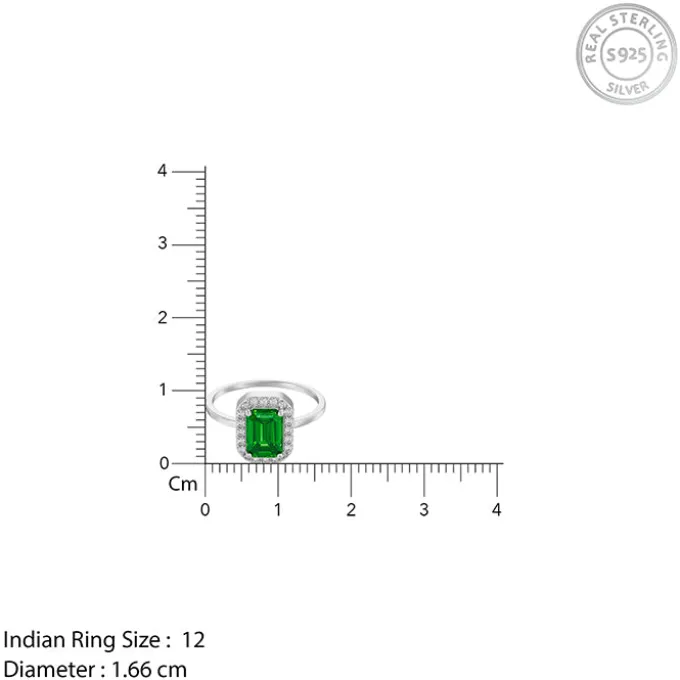 Silver Iris Verdant Ring (Size 12)