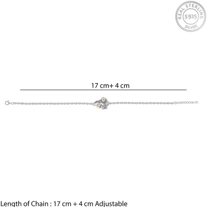 Silver Jai Shree Ram Bracelet Rakhi