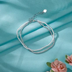 Silver Jayne Pearl Tennis Bracelet