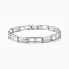 Silver Jazzy Link Bracelet For Him