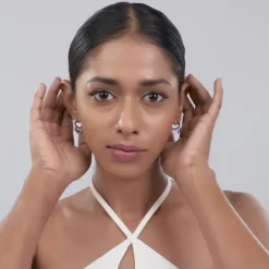 Silver Jingle Hoop Earrings