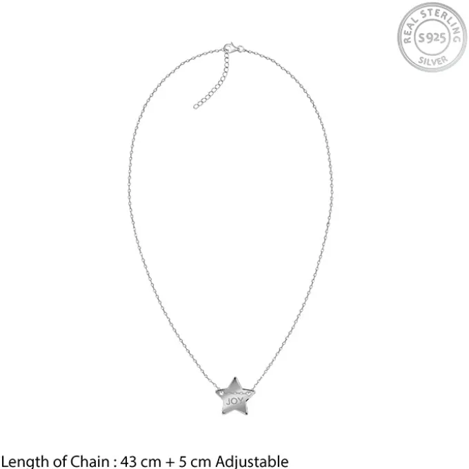 Silver Joy Star Necklace