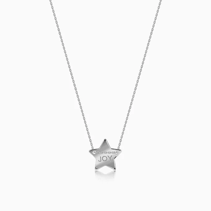 Silver Joy Star Necklace