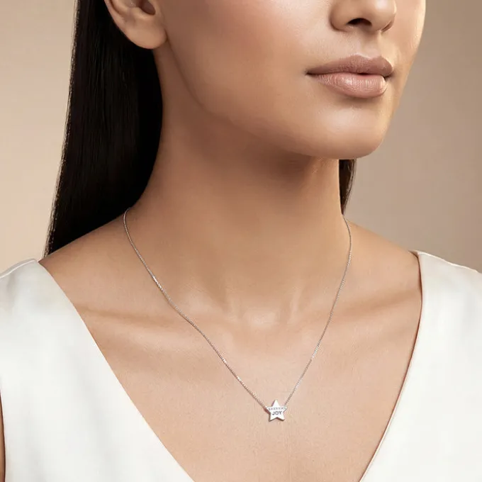 Silver Joy Star Necklace