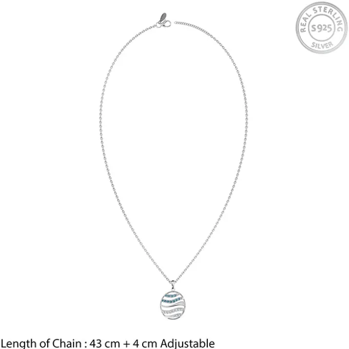 Silver Kaia Althea Pendant with Link Chain