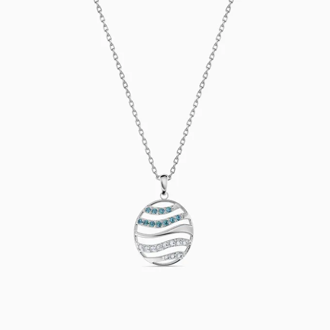 Silver Kaia Althea Pendant with Link Chain