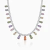 Silver Kaleidoscope Choker Necklace