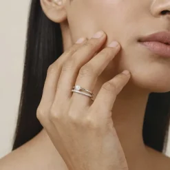 Silver Kate Pearl Ring