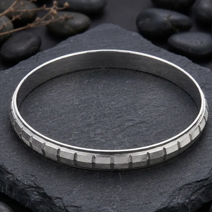 Silver Kavan Kada For Him (Size 6.71)
