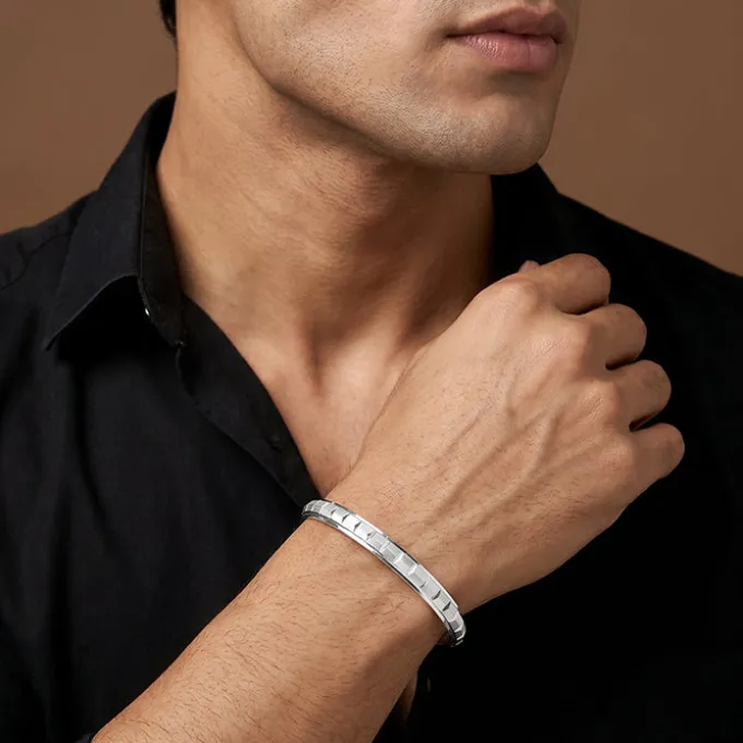 Silver Kavan Kada For Him (Size 6.71)