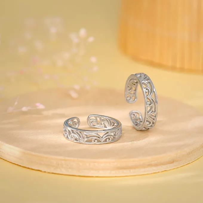Silver Khoobsurat Toe Rings