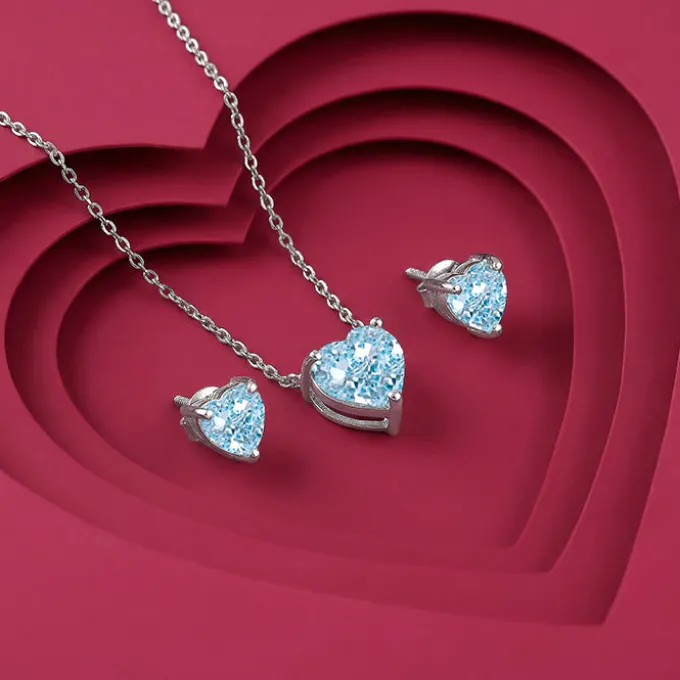 Silver Kiss Me Set