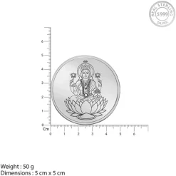 Silver Lakshmi Coin - (50g)
