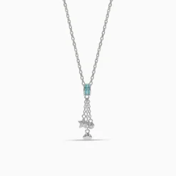 Silver Lampetia Pendant with Link Chain