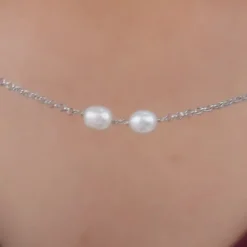 Silver Lana Pearl Necklace