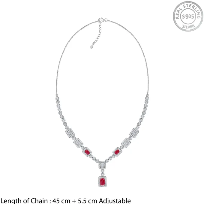 Silver Lancaster Crest Necklace
